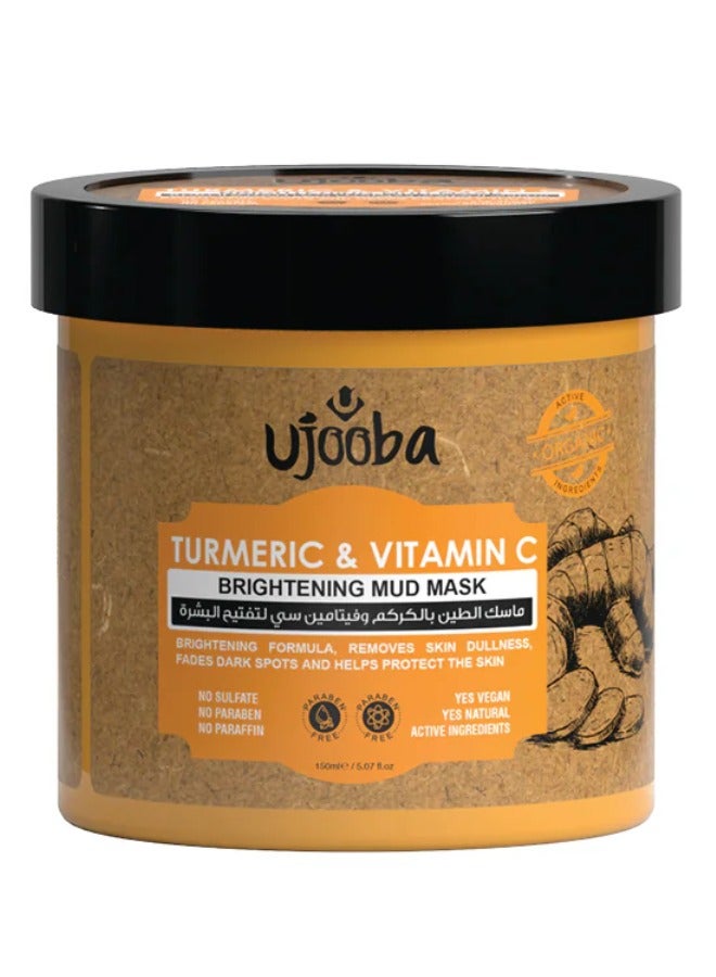ujooba turmeric vitamin c brighting mud mask
