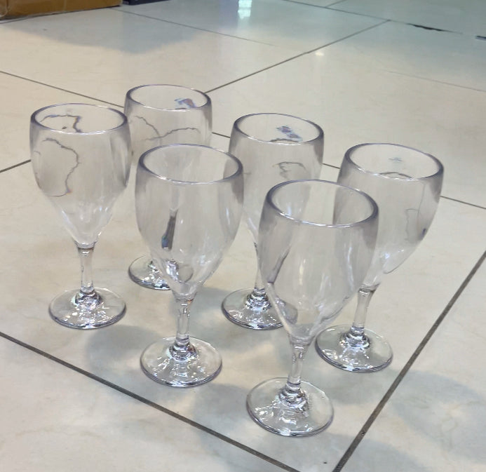 unbreakable wine glass 6 pcs Set