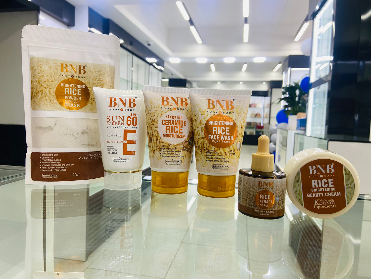 BNB 6 pcs Rice skincare set