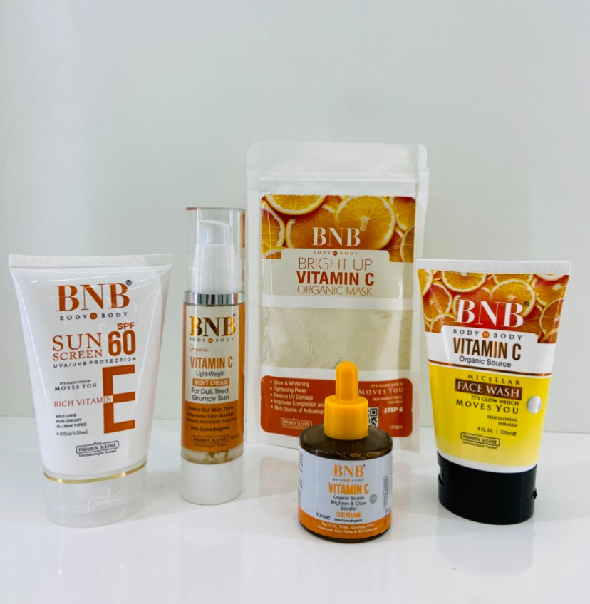 BNB 5 pcs  vitamin C skincare set