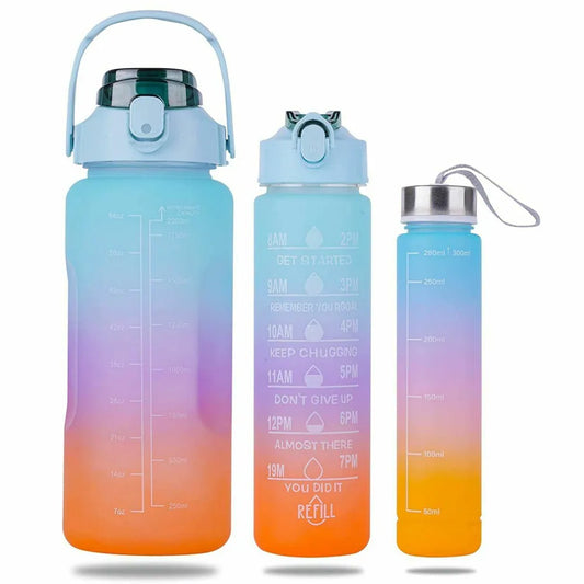 Motivational water Bottle 3pcs set