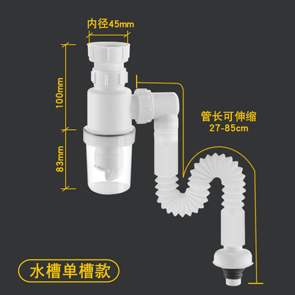 Kitchen Basin sink Drain pipe - AsSeenOn